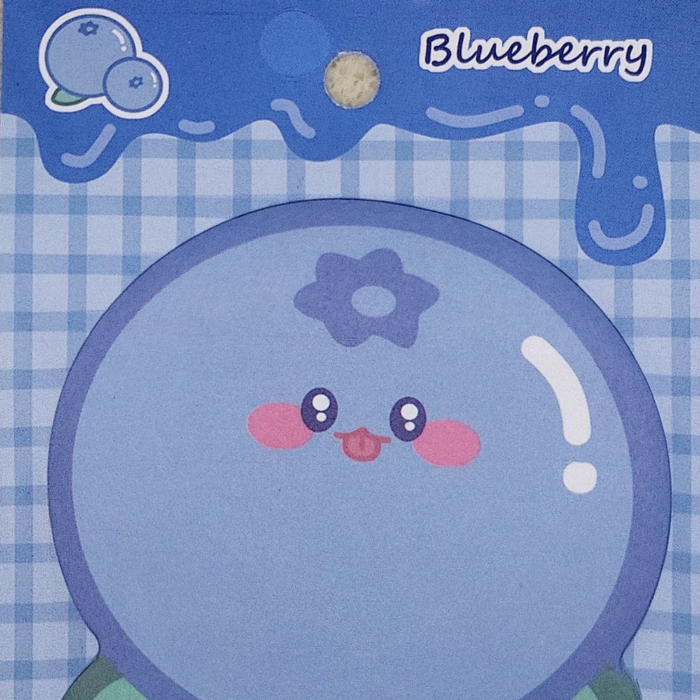 Kawaii Blueberry-Kun sticky notes memo pad